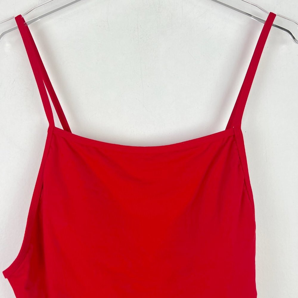 NWT Andie Swim The Paloma One Piece Swimsuit Flat Cherry Red Size XS TALL XST - Picture 3 of 11